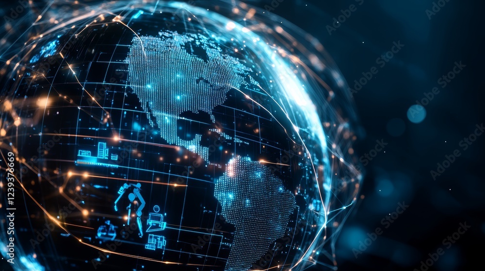 Obraz premium blue planet earth