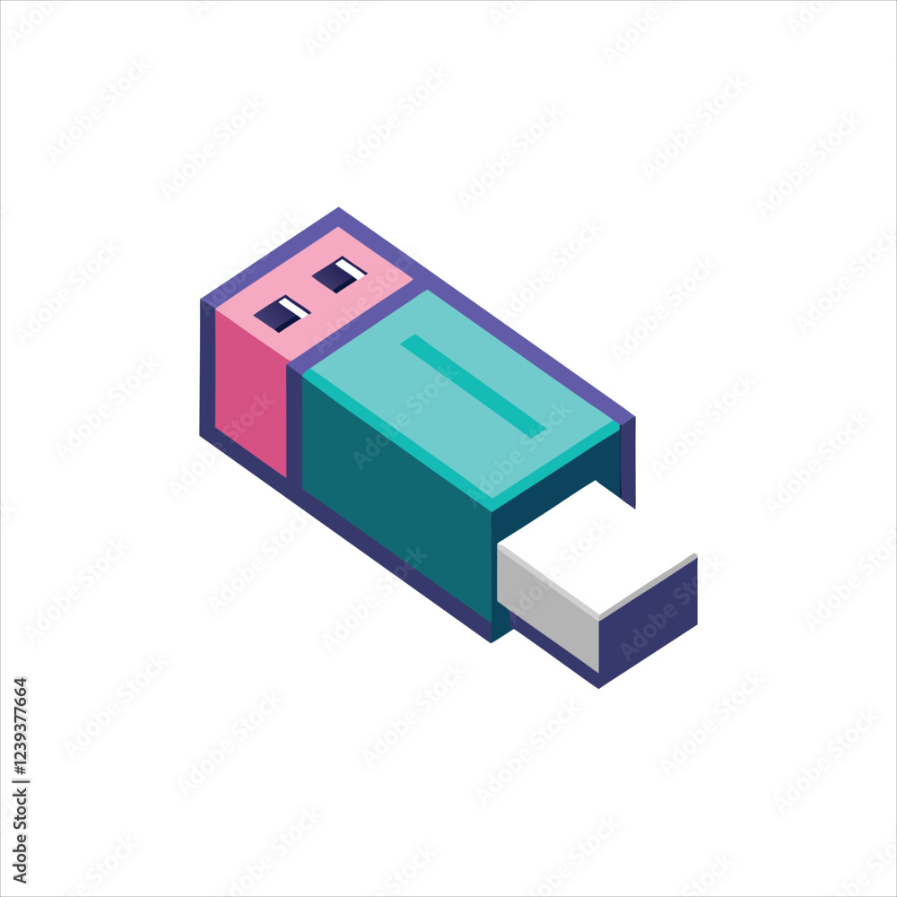 Digital Data Storage USB Icon Vector for Technology Digital Data Storage USB Icon Vector for Technology