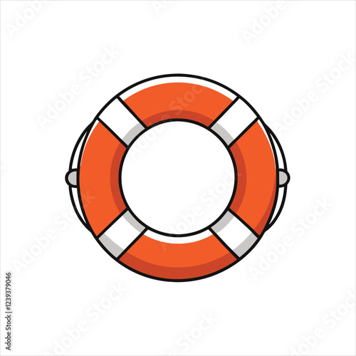  Hand Drawn Lifebuoy Icon Vector for Nautical Designs