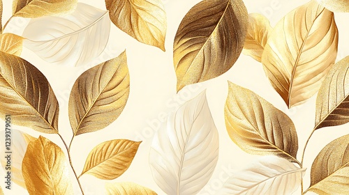 Elegant Gold Leaf Pattern