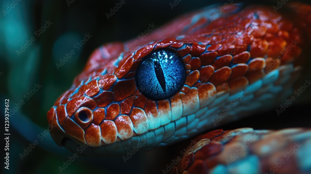 Fototapeta premium Red Python Snake