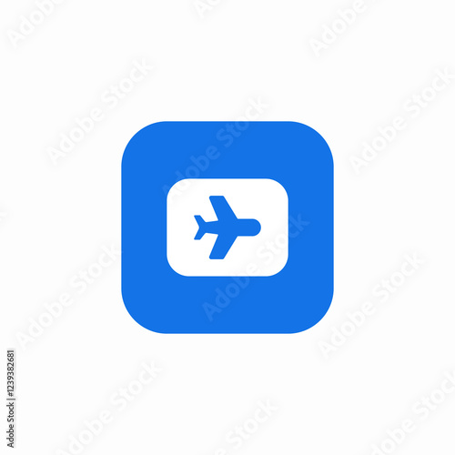 flight application icon sign vector