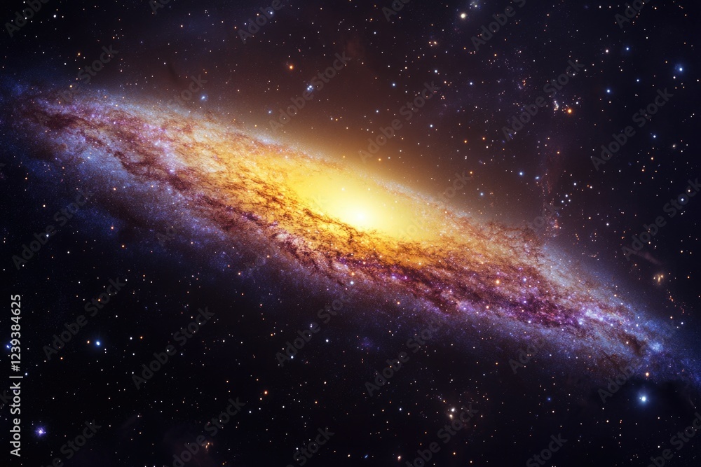 Fototapeta premium Milky Way Galaxy in the Starry Night Sky