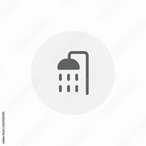 running water shower icon sign vector