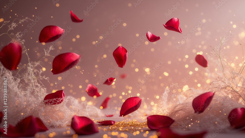 Fototapeta premium Celebrate Valentine's Day with romantic ideas, love quotes, and heartwarming visuals. Perfect for cards, gifts, and creative Valentine's projects.
