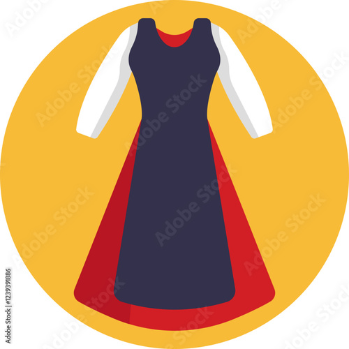 A traditional dress representing Canadian heritage and culture.