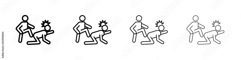 Ταπετσαρία abandonment icon Flat illustration sign