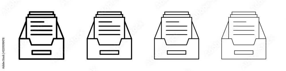 Archive icon Flat illustration sign Archive icon Flat illustration sign