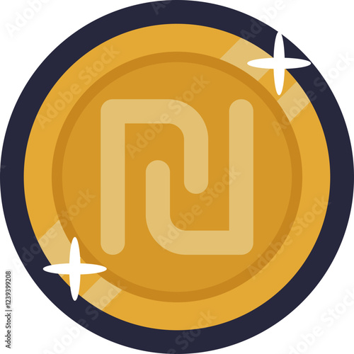 Symbol of Israeli Currency: Represents the official currency of Israel, the New Shekel (NIS), used for everyday transactions.