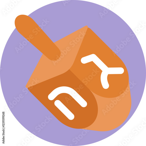 A traditional spinning top used during the Jewish holiday of Hanukkah.