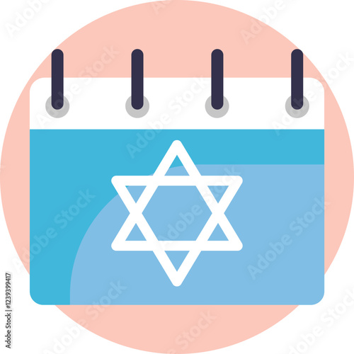 A visual representation of time with a grid of dates, symbolizing important events and holidays in Israel.