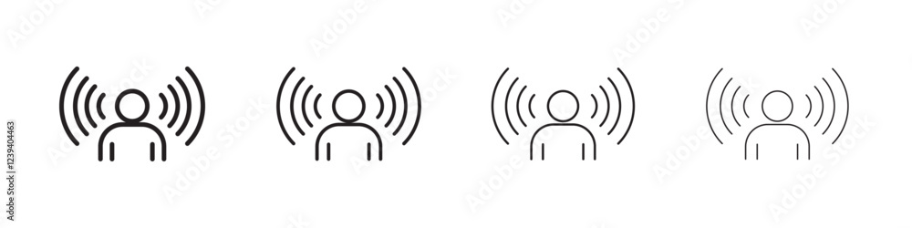 Brand awareness icon Flat illustration sign Brand awareness icon Flat illustration sign