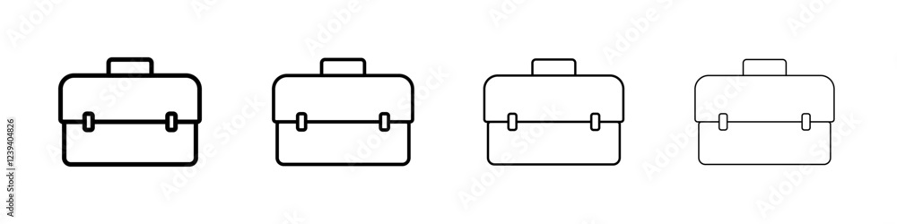 Briefcase icon Flat illustration sign Briefcase icon Flat illustration sign