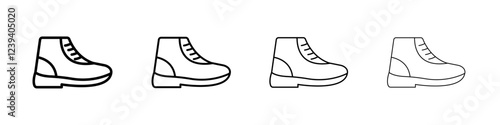 Brisk boots icon Flat illustration sign