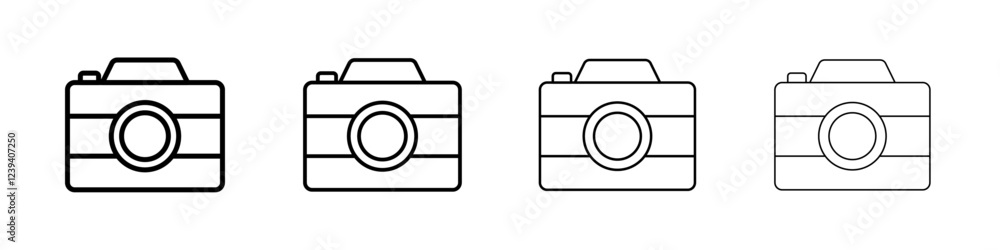 Camera icon Flat illustration sign Camera icon Flat illustration sign