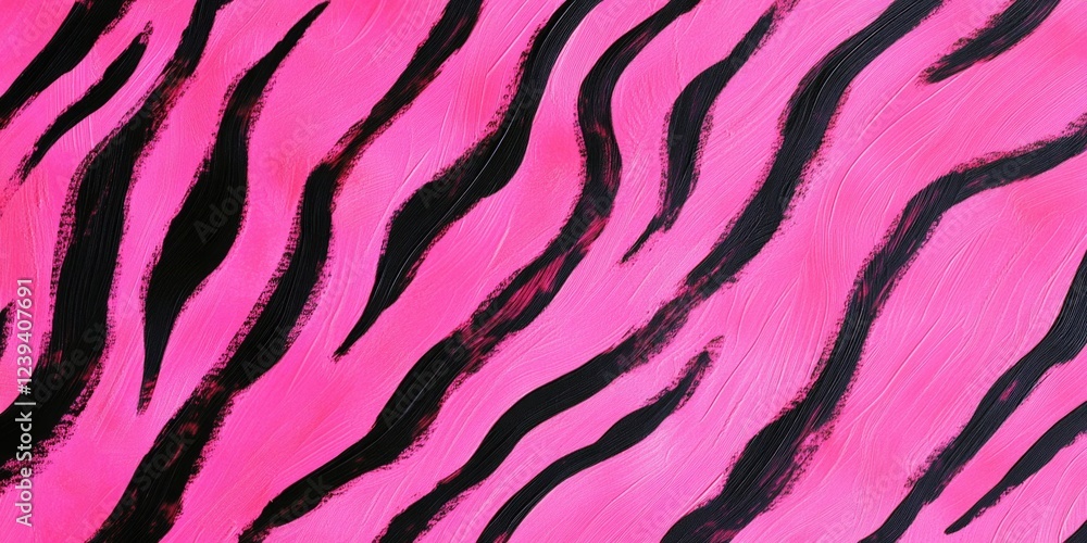 Vibrant pink zebra stripes forming an eye-catching pattern background, suitable for fashion, graphic design, and decorative purposes. Vibrant pink zebra stripes forming an eye-catching pattern background, suitable for fashion, graphic design, and decorative purposes.