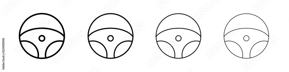 car Steering wheel icon Flat illustration sign car Steering wheel icon Flat illustration sign