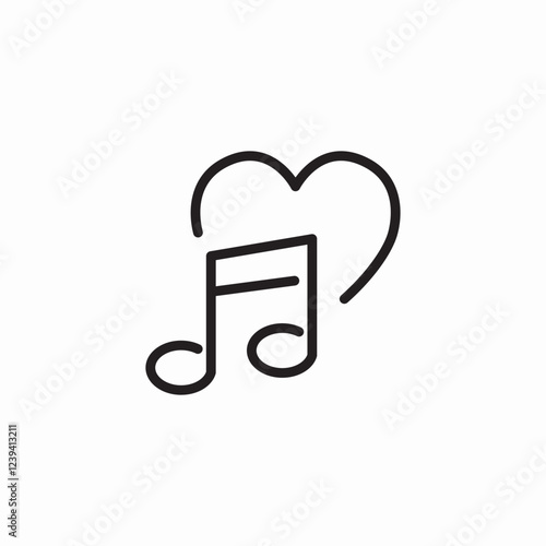 favorite music icon sign vector