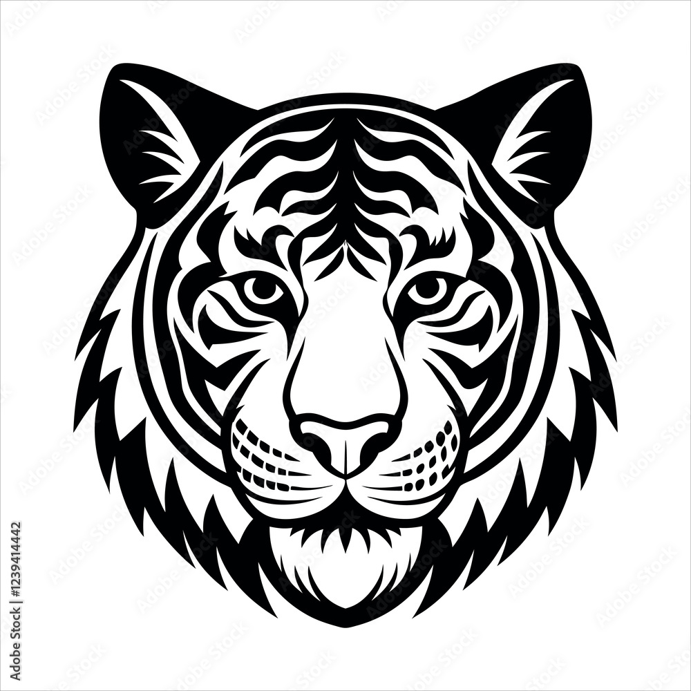 head of tiger head of tiger