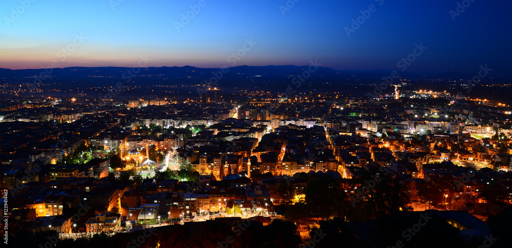 Obraz premium A panorama view from Manisa, Turkey