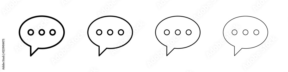 Comment icon linear logo isolated Comment icon linear logo isolated