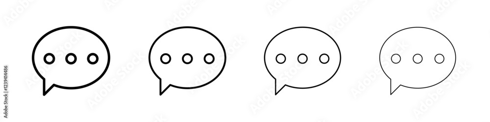 Comment icon linear logo isolated Comment icon linear logo isolated