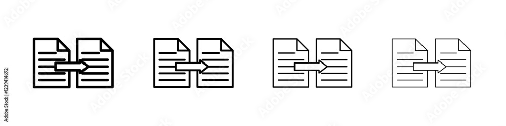 Compare icon linear logo isolated Compare icon linear logo isolated