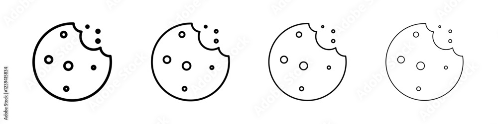 Obraz premium Cookie icon linear logo isolated