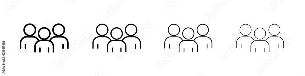 Customer retention icon linear logo isolated Customer retention icon linear logo isolated