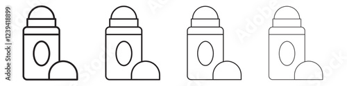 deodorant icon linear logo isolated