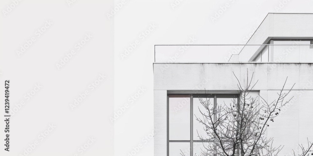 A minimalist urban landscape against a stark white backdrop, Clean lines and architectural details, Urban minimalist style A minimalist urban landscape against a stark white backdrop, Clean lines and architectural details, Urban minimalist style