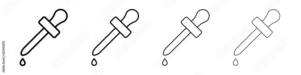 Fototapeta premium Dropper icon linear logo isolated