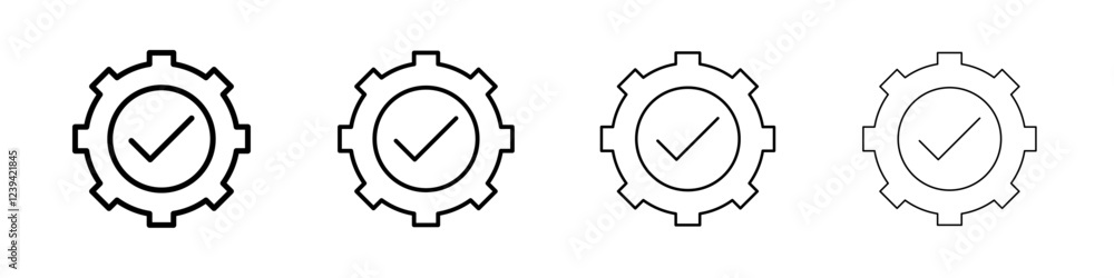 Easy Installation icon linear logo isolated Easy Installation icon linear logo isolated