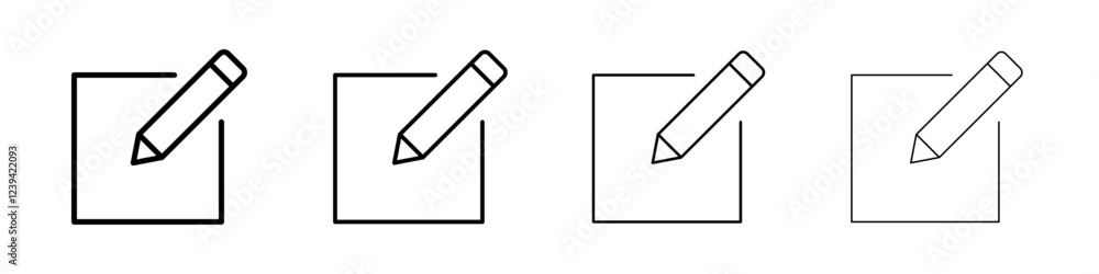 Edit button icon linear logo isolated Edit button icon linear logo isolated