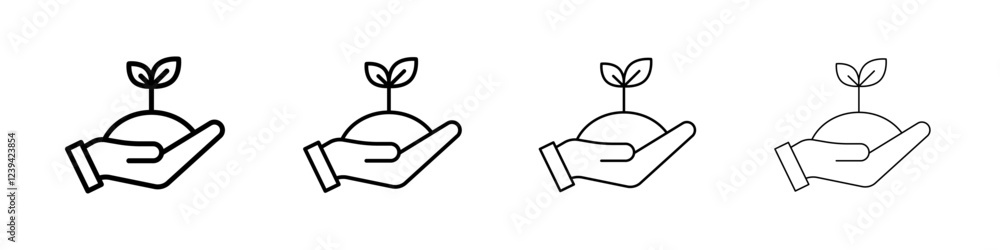 Environment icon linear logo isolated Environment icon linear logo isolated