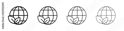Enviroment icon linear logo isolated