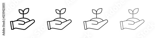 Environment icon linear logo isolated