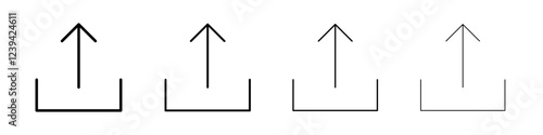 Export icon linear logo isolated