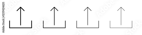 Export icon linear logo isolated