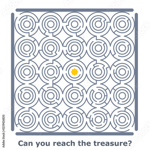 Maze puzzle, vector illustration
