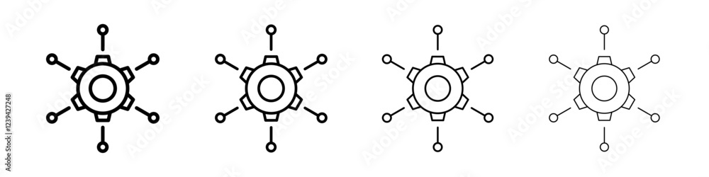 Frameworks icon linear logo isolated Frameworks icon linear logo isolated