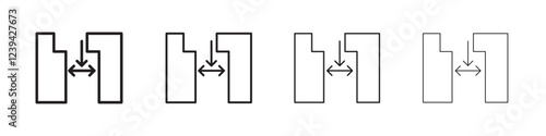 Gap icon linear logo isolated
