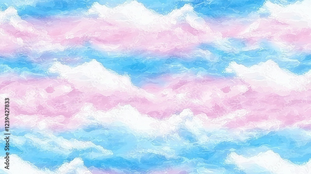Dreamy Pastel Sky with Soft Clouds and Colorful Hues Dreamy Pastel Sky with Soft Clouds and Colorful Hues