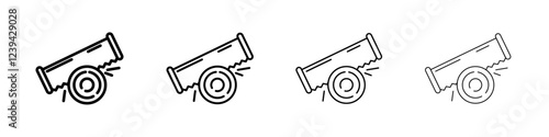 hacksaw icon linear logo isolated