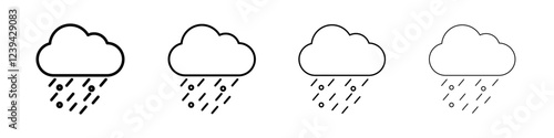 Hail icon linear logo isolated