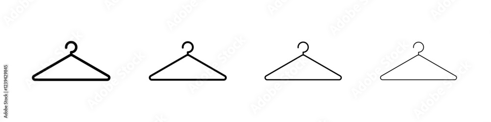 hanger icon Outline sign symbol set hanger icon Outline sign symbol set