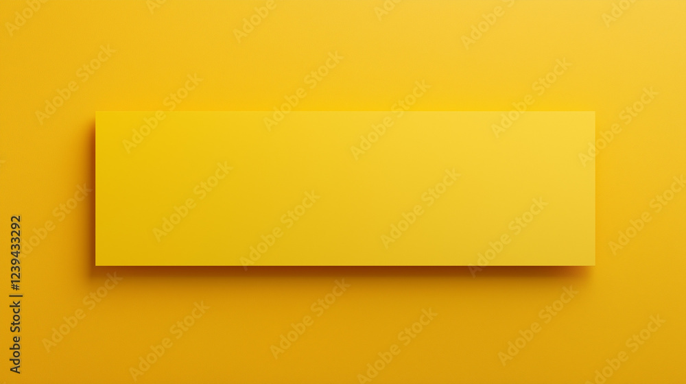 yellow rectangular blank banner , yellow background , promotional banner mockup , minimalist design for advertising , frame yellow rectangular blank banner , yellow background , promotional banner mockup , minimalist design for advertising , frame