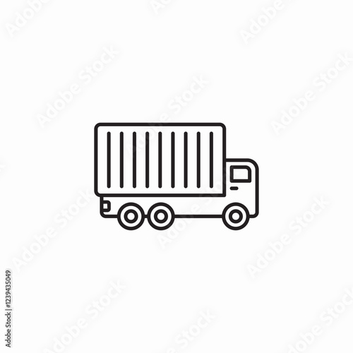 delivery truck icon sign vector