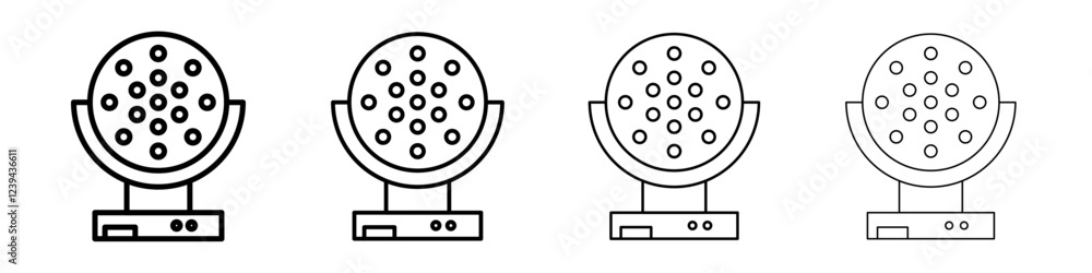 laser lamp icon Outline sign symbol set laser lamp icon Outline sign symbol set