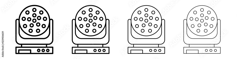 laser lamp icon Outline sign symbol set laser lamp icon Outline sign symbol set
